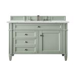 Brittany 36IN Single Vanity Sage Green w/ 3 CM Ethereal Noctis Silestone Top