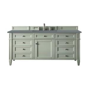 Brittany 48IN Single Vanity Sage Green w/ 3 CM Cala Blue Silestone Top