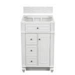Bristol 30IN Single Vanity Cabinet Bright White