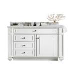 Bristol 36IN Single Vanity Bright White w/ 3 CM Ethereal Noctis Silestone Top