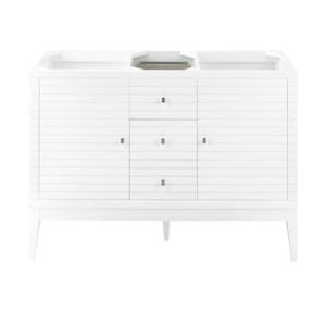 Linear 59IN Double Vanity Glossy White
