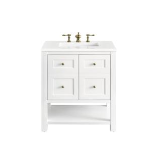 Breckenridge 30IN Single Vanity Cabinet Bright White