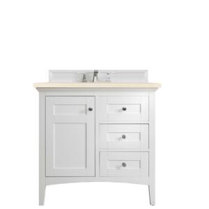 Palisades 36IN Single Vanity Cabinet Bright White