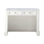 De Soto 30IN Countertop Unit Bright White w/ 3 CM Carrara Marble Top