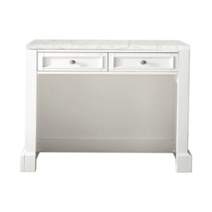 De Soto 30IN Countertop Unit Bright White w/ 3 CM Eternal Jasmine Pearl Silestone Top