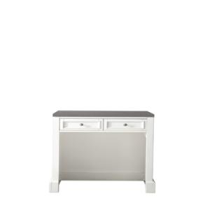 De Soto 30IN Countertop Unit Bright White w/ 3 CM Grey Expo Silestone Top