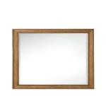 Bristol 44IN Rectangular Mirror Saddle Brown