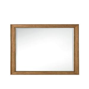 Bristol 44IN Rectangular Mirror Saddle Brown