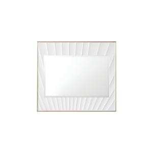 Soleil 36IN Mirror Matte White with Gold