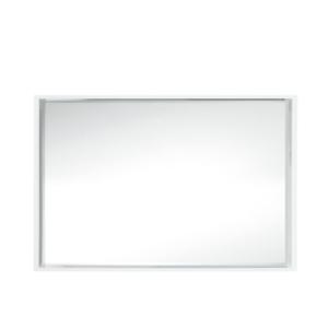 Milan 35.4IN Square Cube Mirror Glossy White