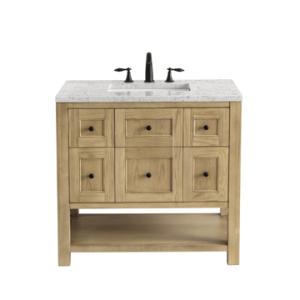 Breckenridge 36IN Single Vanity Light Natural Oak w/ 3 CM Eternal Jasmine Pearl Top