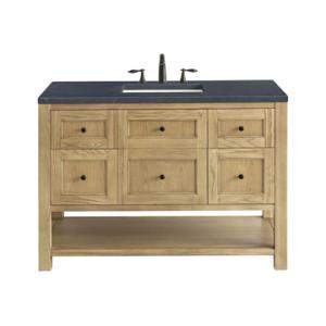 Breckenridge 48IN Single Vanity Light Natural Oak w/ 3 CM Charcoal Soapstone Top