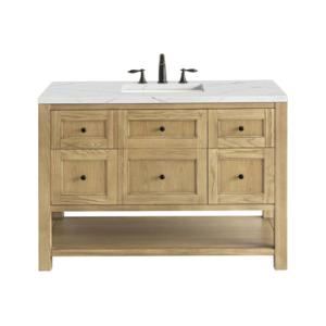 Breckenridge 48IN Single Vanity Light Natural Oak w/ 3 CM Ethereal Noctis Top