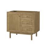 Laurent 36IN Single Vanity Cabinet Light Natural Oak