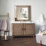 Portland 36IN Single Vanity Whitewashed Walnut w/ 3 CM Carrara Marble Top