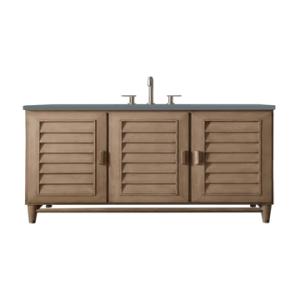 Portland 48IN Single Vanity Whitewashed Walnut w/ 3 CM Cala Blue Silestone Top