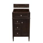 Brittany 30IN Single Vanity Cabinet Burnished Mahogany