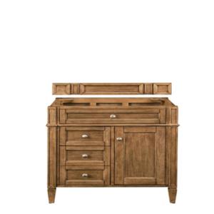 Brittany 30IN Single Vanity Cabinet Saddle Brown