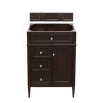 Brittany 36IN Single Vanity Cabinet Burnished Mahogany