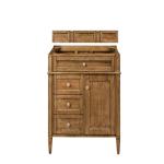 Brittany 36IN Single Vanity Cabinet Saddle Brown