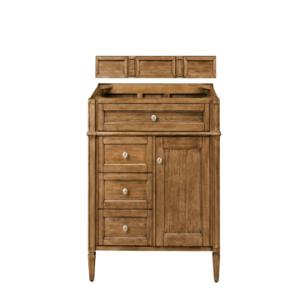 Brittany 36IN Single Vanity Cabinet Saddle Brown