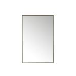 Rohe 26IN Rectangular Mirror Champagne Brass