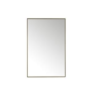 Rohe 26IN Rectangular Mirror Champagne Brass