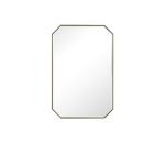 Rohe 24IN Octagonal Mirror Champagne Brass