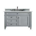Brittany 36IN Single Vanity Urban Gray w/ 3 CM Ethereal Noctis Silestone Top
