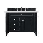 Brittany 30IN Single Vanity Black Onyx w/ 3 CM Ethereal Noctis Silestone Top