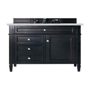 Brittany 36IN Single Vanity Black Onyx w/ 3 CM Ethereal Noctis Silestone Top