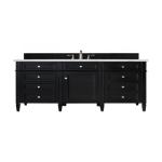 Brittany 60IN Single Vanity Black Onyx w/ 3 CM Ethereal Noctis Silestone Top