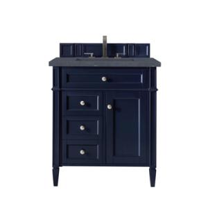Brittany 30IN Single Vanity Victory Blue w/ 3 CM Charcoal Soapstone Silestone Top
