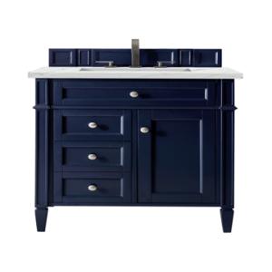 Brittany 30IN Single Vanity Victory Blue w/ 3 CM Ethereal Noctis Silestone Top