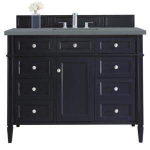 Brittany 48IN Single Vanity Victory Blue w/ 3 CM Cala Blue Silestone Top
