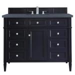 Brittany 48IN Single Vanity Victory Blue w/ 3 CM Charcoal Soapstone Silestone Top