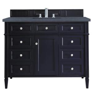 Brittany 48IN Single Vanity Victory Blue w/ 3 CM Charcoal Soapstone Silestone Top