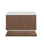 Marcello 36IN Single Vanity Chestnut w/ 3 CM Ethereal Noctis Top