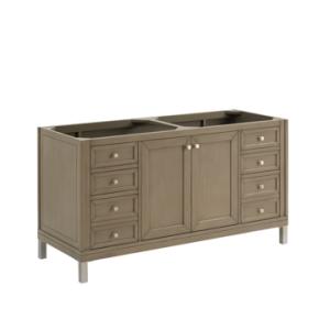 Chicago 60IN Double Vanity Walnut Whisper