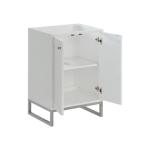 Chianti 24IN Single Cabinet Glossy White Brushed Nickel