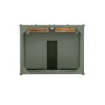 Chicago 30IN Single Vanity Smokey Celadon w/ 3 CM Charcoal Soapstone Silestone Top
