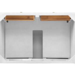 Chicago 36IN Single Vanity Glossy White w/ 3 CM Lime Delight Silestone Top
