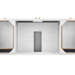 Chicago 60IN Single Vanity Glossy White w/ Single Hole 3CM White Zeus Silestone Top & Backsplash