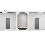 Chicago 72IN Double Vanity Glossy White w/ 3 CM Ethereal Noctis Silestone Top