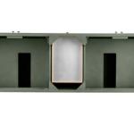 Chicago 72IN Double Vanity Smokey Celadon w/ 3 CM Ethereal Noctis Silestone Top