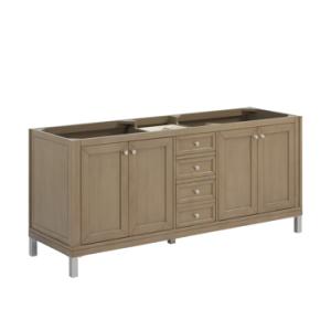 Chicago 72IN Double Vanity Walnut Whisper