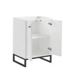 Chianti 24IN Single Cabinet Glossy White Matte Black