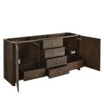 Gracyn 72IN Double Vanity Sable w/ 3 CM White Zeus Quartz Top