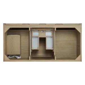 Solene 48IN Single Vanity Seaside Oak w/ 3 CM Charcoal Soapstone Quartz Top
