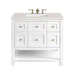 Breckenridge 36IN Single Vanity Bright White w/ 3 CM Lime Delight Top